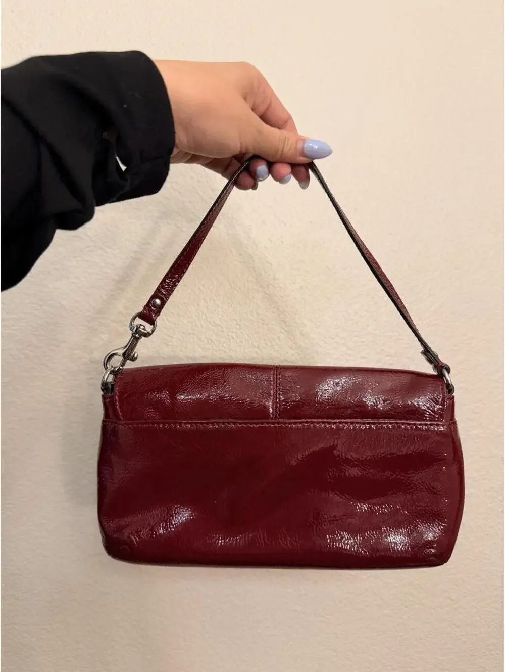Red Patent Leather Coach Wristlet!